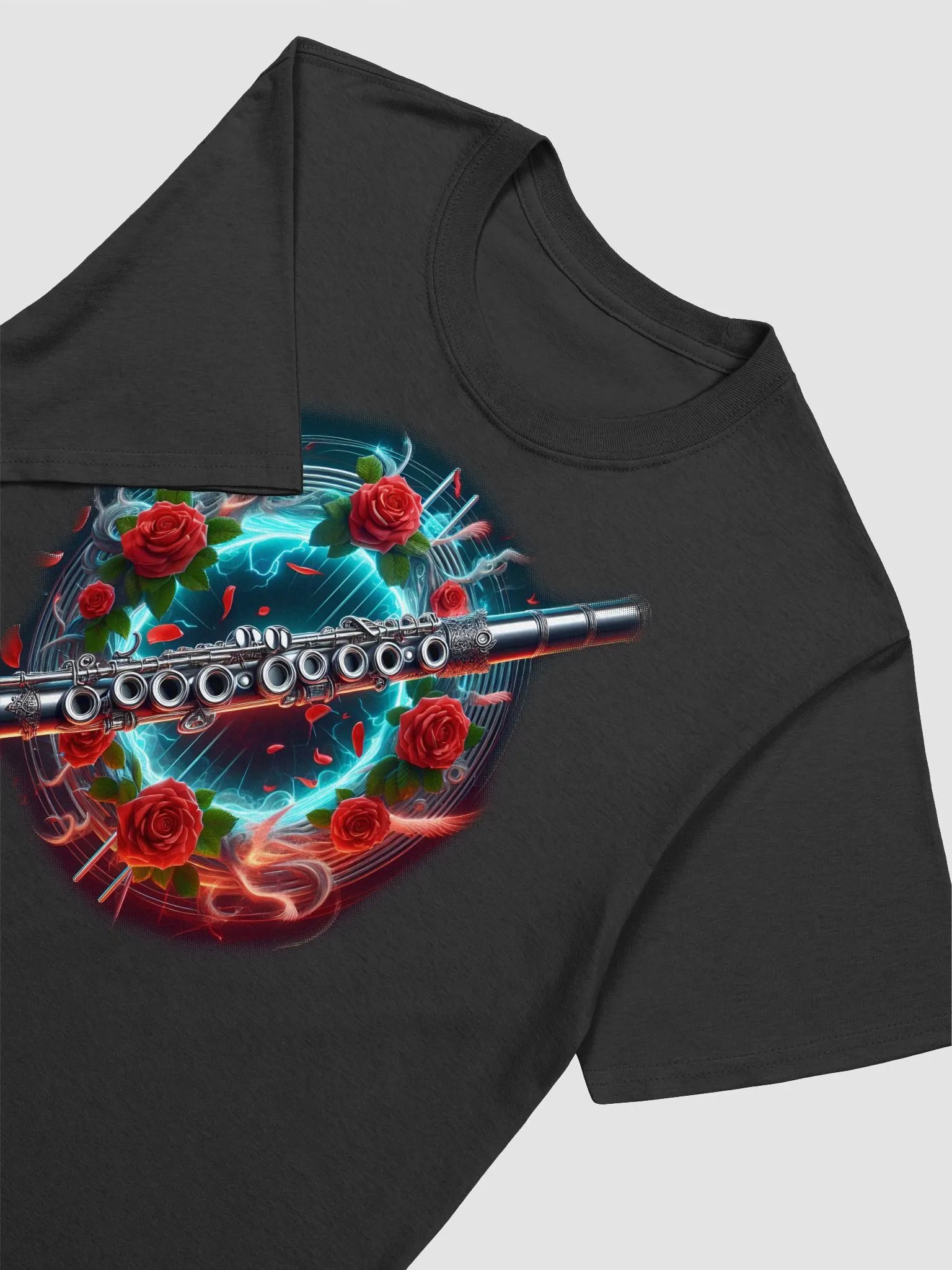 Floral Melody - Unisex Flute T-Shirt #9 product image (3)