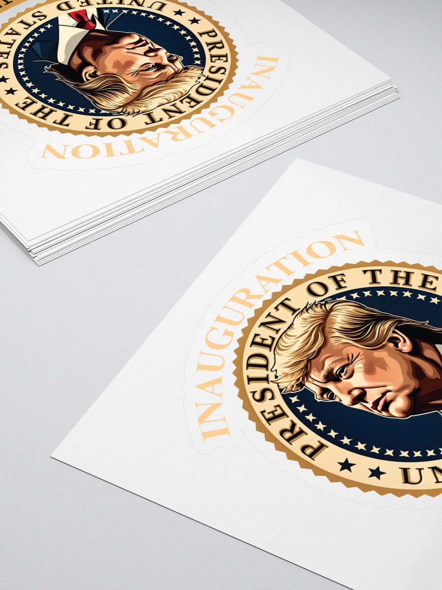 Donald J. Trump Presidential Inauguration Illustrated Sticker product image (4)