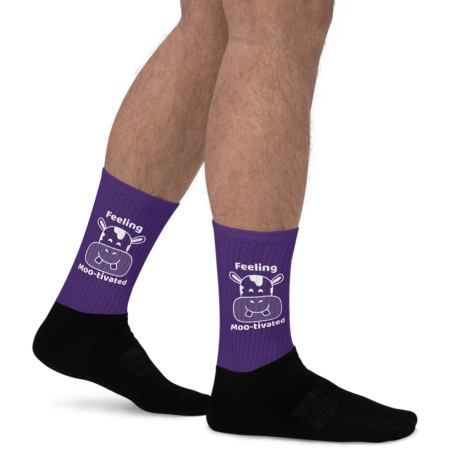Feeling Mootivated Purple Cow Socks product image (22)
