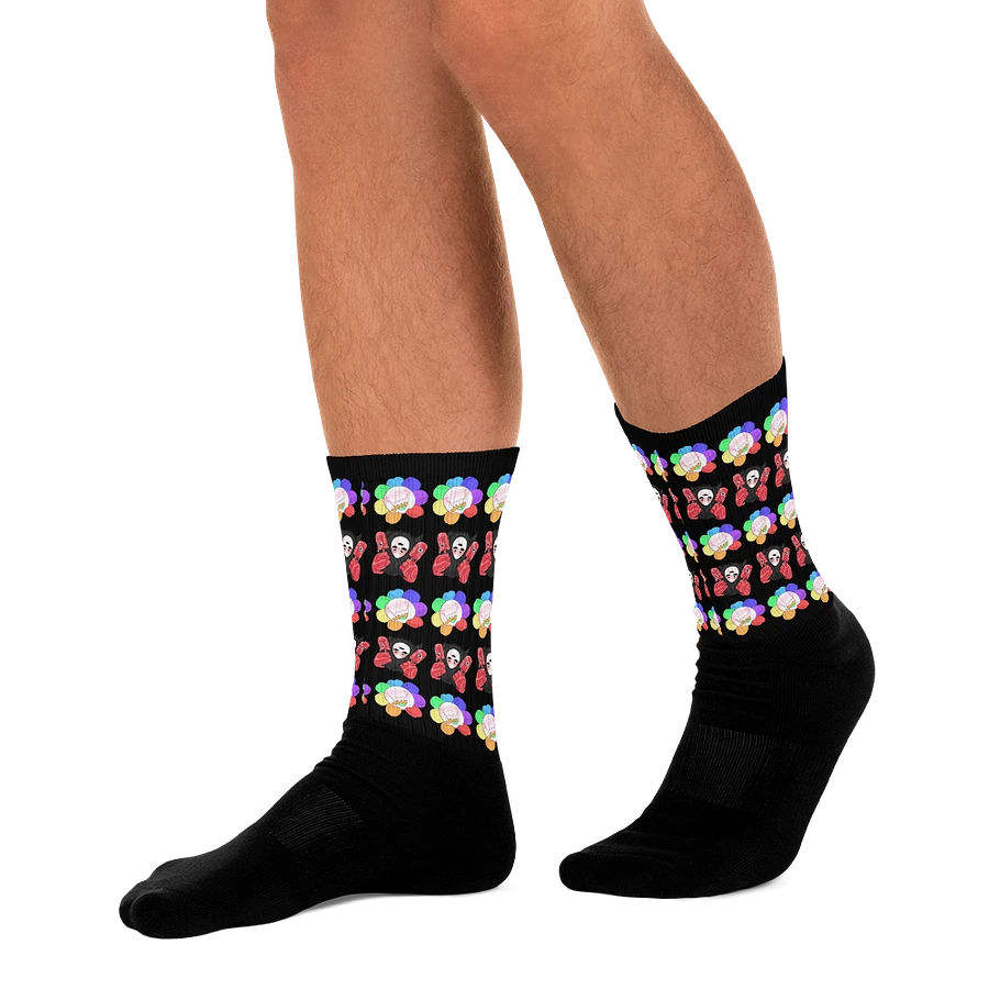 Black Flower and Visceral Socks product image (2)