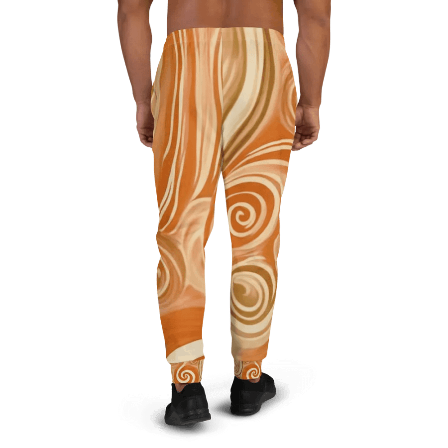 Funky Latte Liquid Tie-Dye Men's Joggers product image (4)