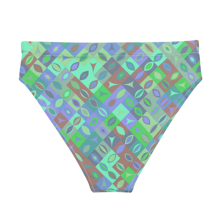 Colorful vector Pattern Design High Waisted Bikini Bottom - v7 product image (1)