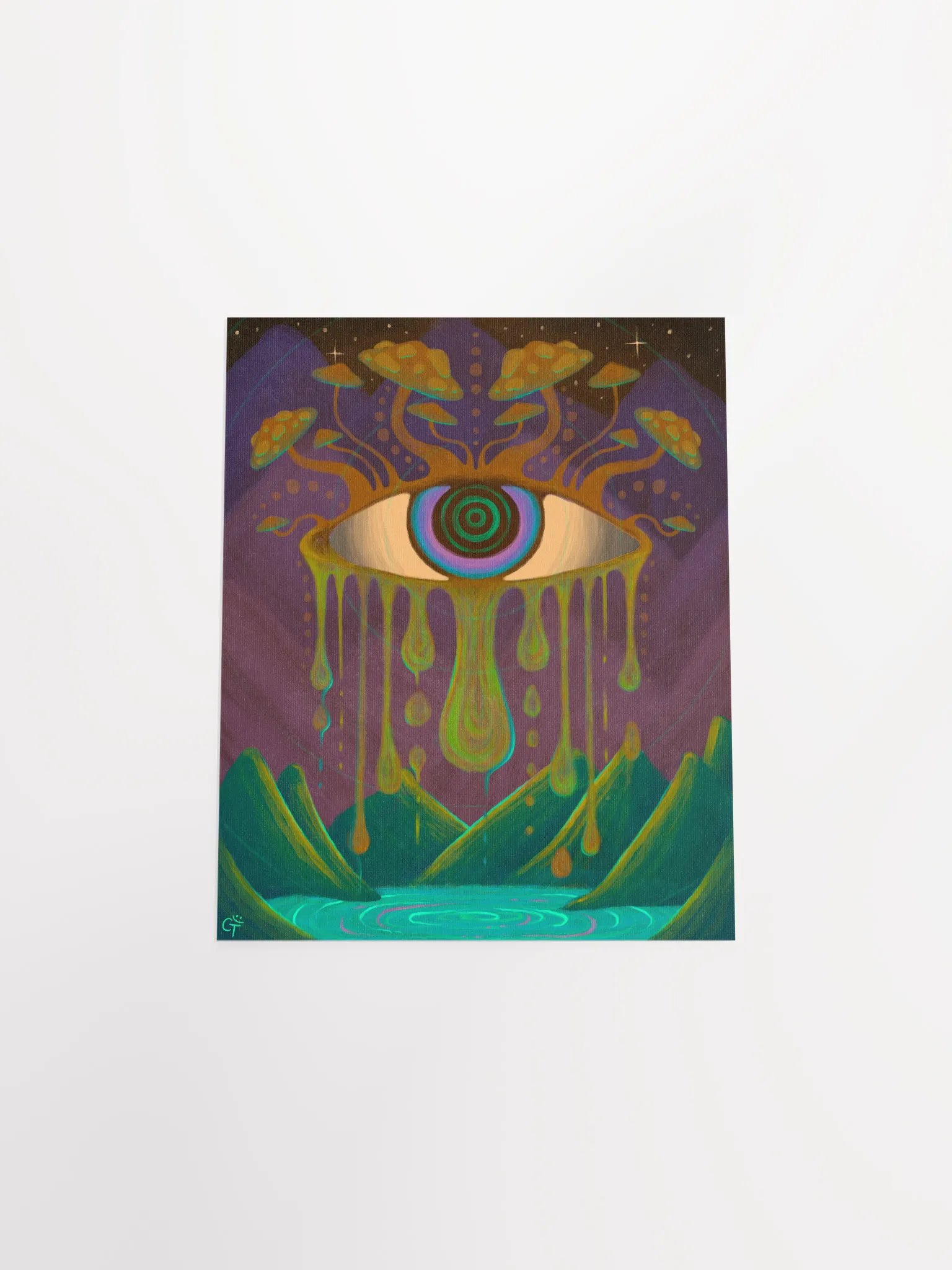 Matte Poster - Drippy Eye Painting product image (4)