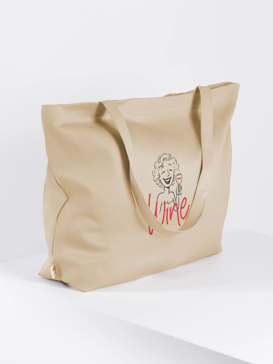 Wine Stylized Typography Tote Bag product image (4)