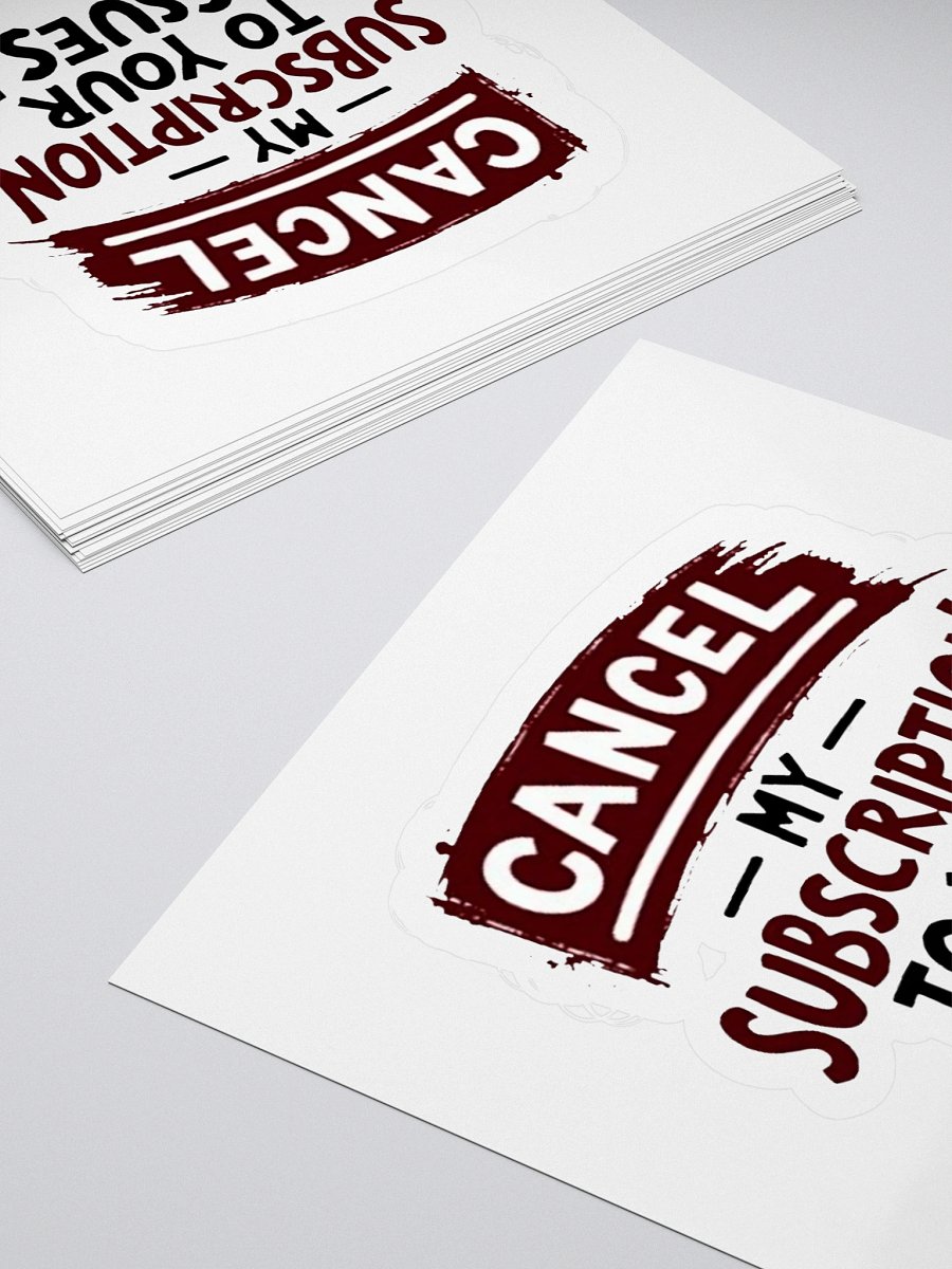 Cancel Your Issues Kiss Cut Stickers product image (11)