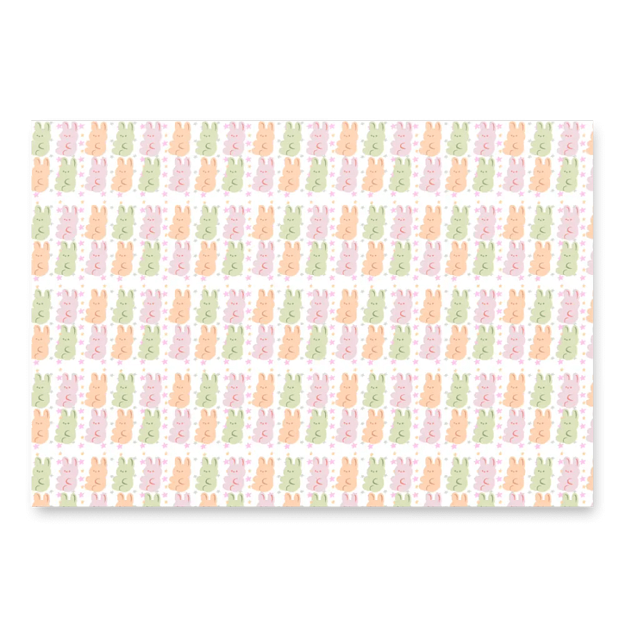 Pastel Bunny Gift Wrap Set (Set of 3) product image (6)