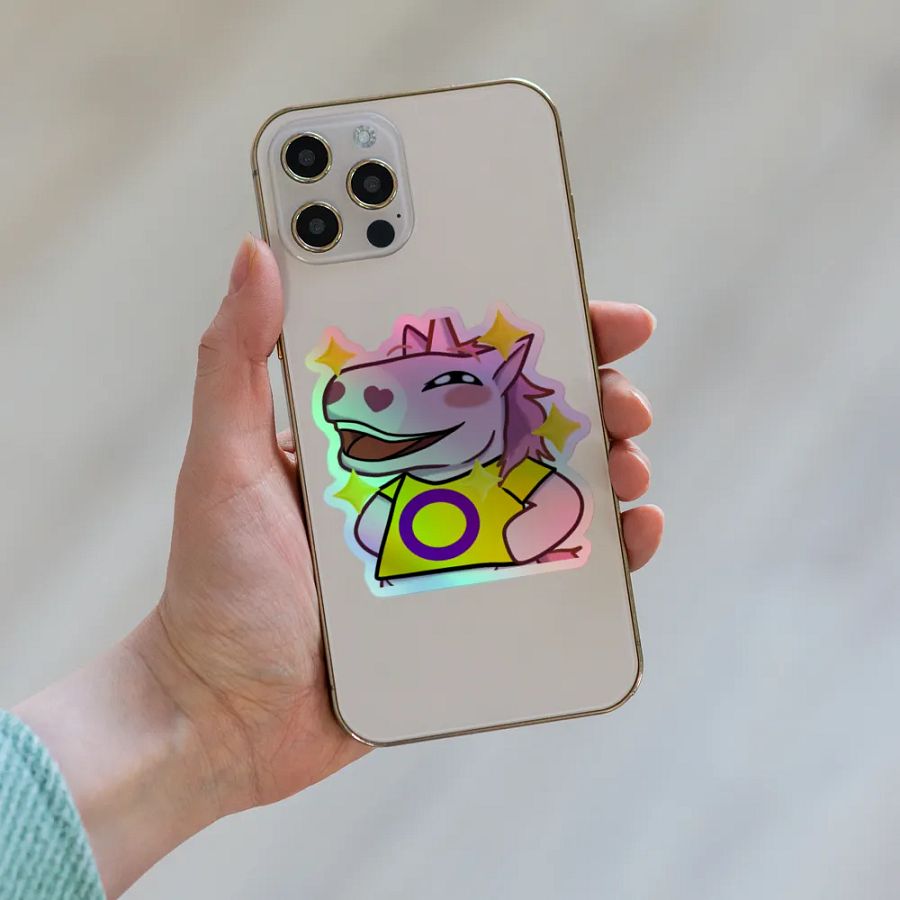 INTERSEX Pride Holographic Sticker product image (8)