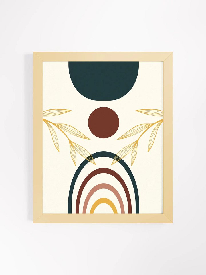 Eco-Friendly Matte Poster: Abstract Leaves product image (3)