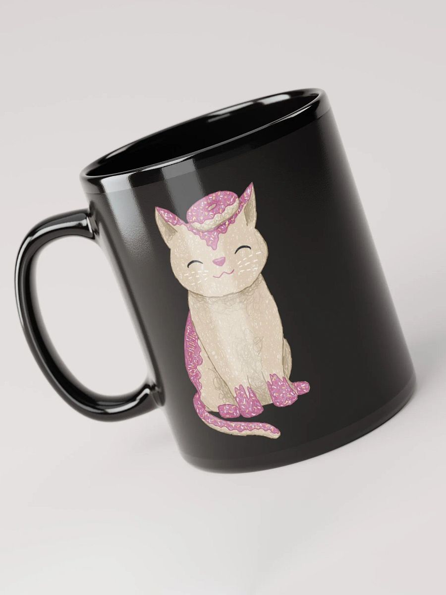 Lottie's Doughnut Cat Black Mug product image (3)