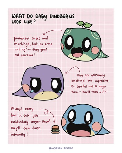 aaaand we’re back with the comics content stuffs! I made this baby dinobean illustration a few weeks back but forgot to post....