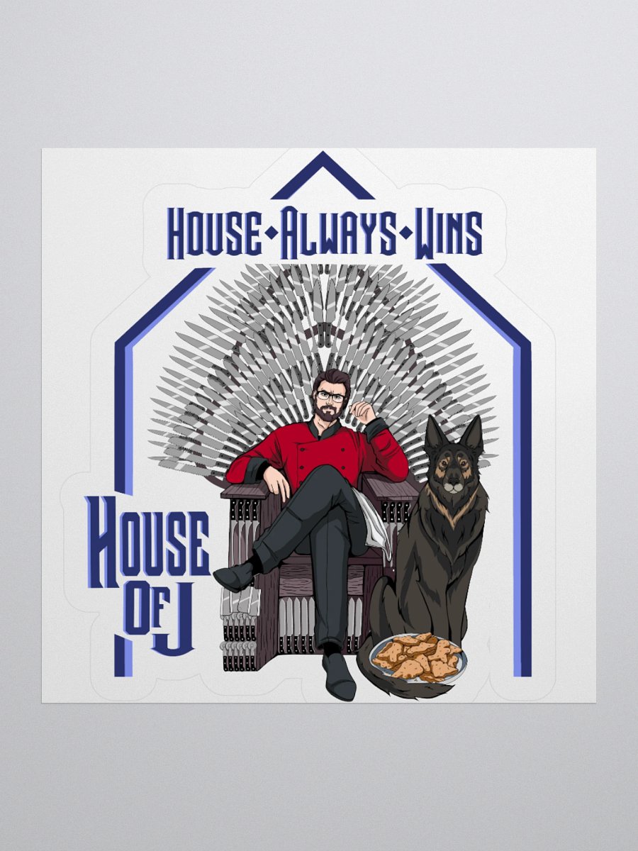 "House Always Wins" Kiss Cut Sticker product image (1)