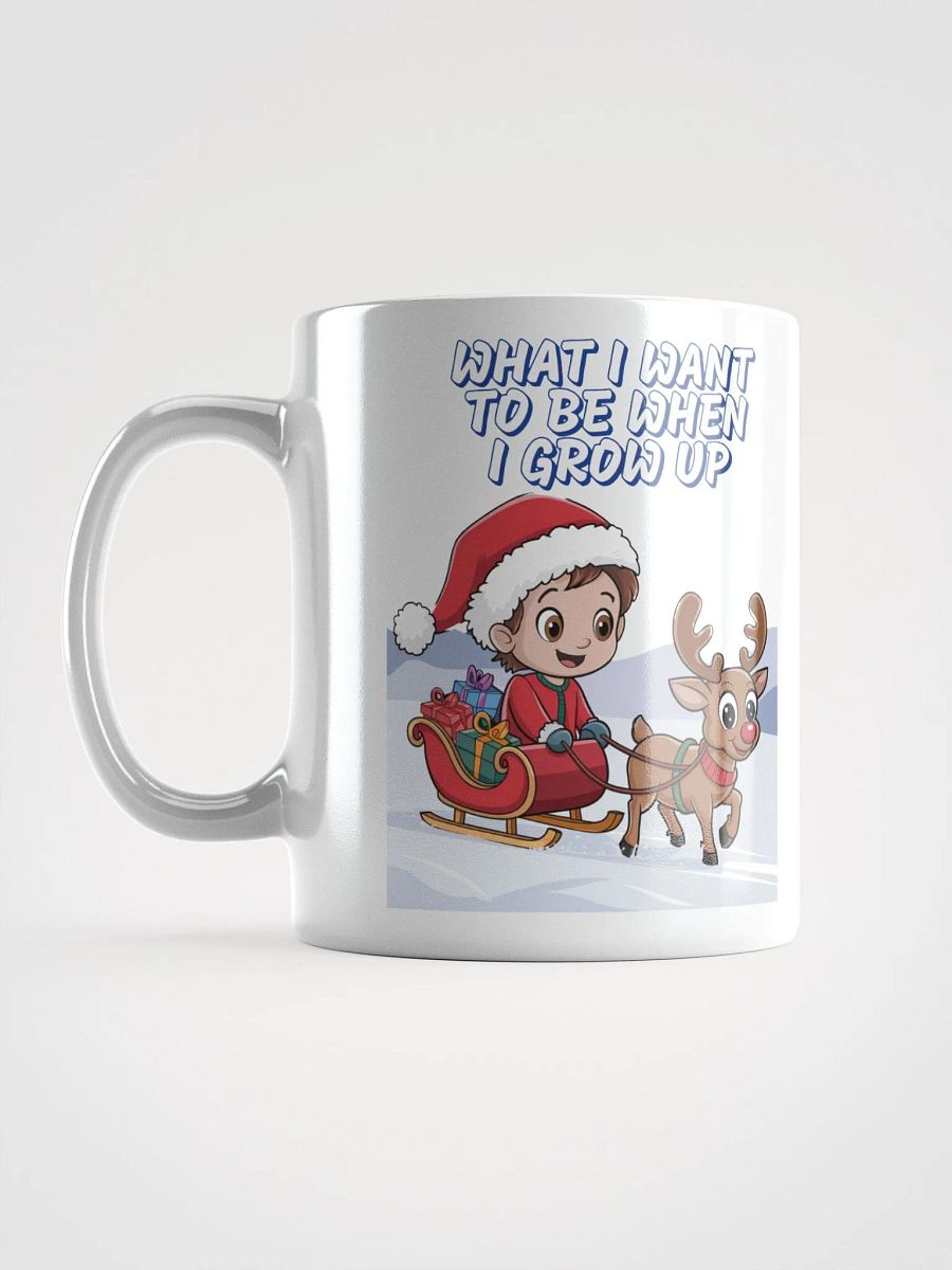 What I Want To Be When I Grow Up - Young Santa White Mug product image (17)