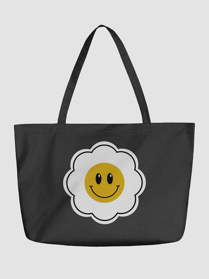 Cheerful Smiley Eco Tote White product image (1)