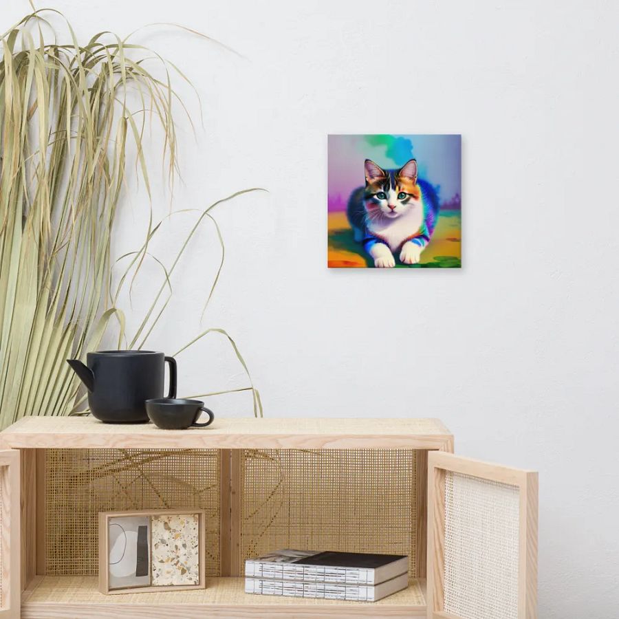 Cute Cat Digital Painting - v11 product image (9)