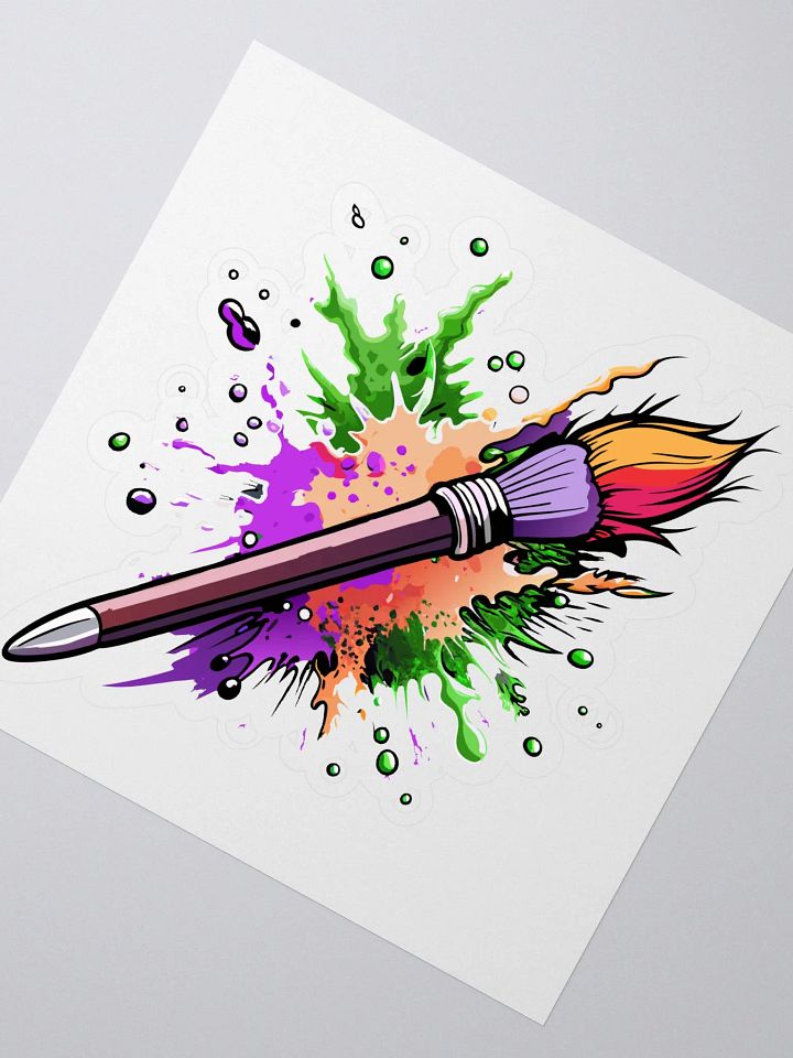 ARTIST PAINTBRUSH WITH PAINT SPLATTER product image (2)
