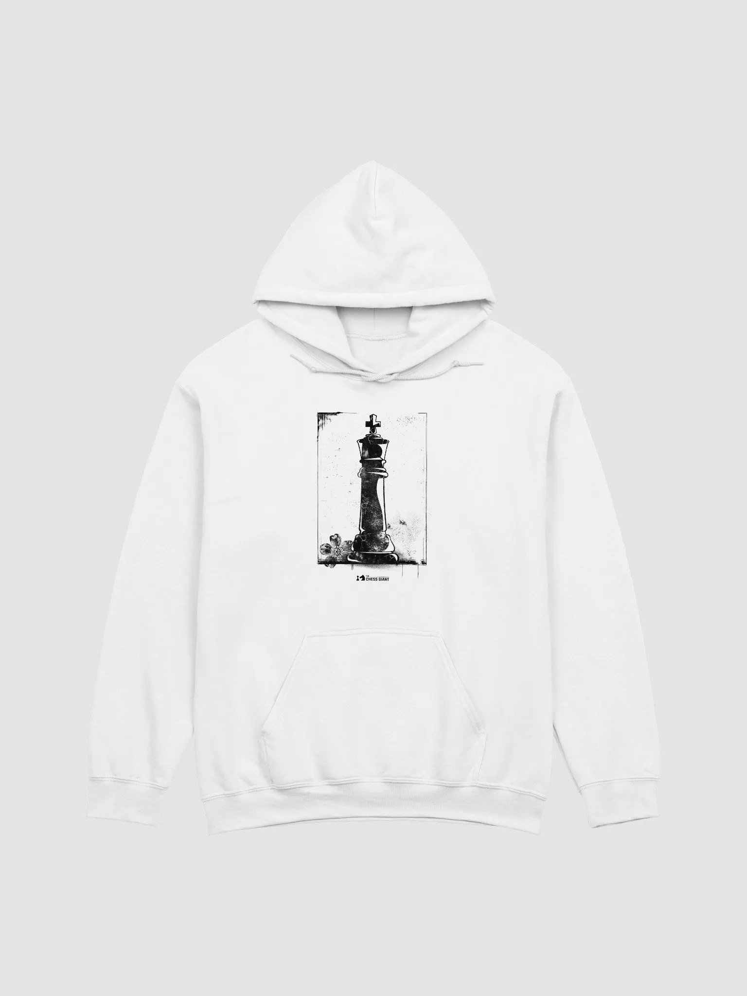 Grunge Chess: The King unisex pullover hoodie product image (1)