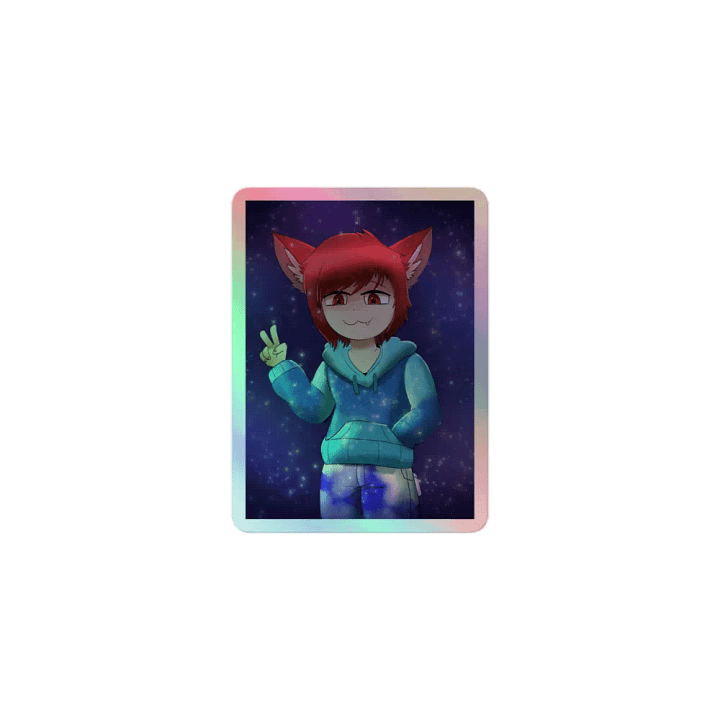 Legacy Neko Cyn - Holographic Sticker product image (1)