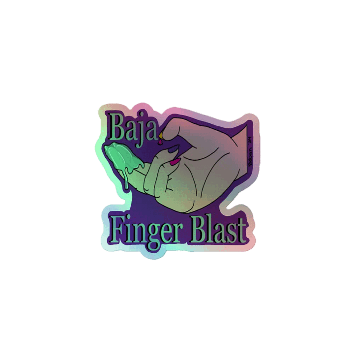Baja Finger Blast Holo Sticker product image (1)