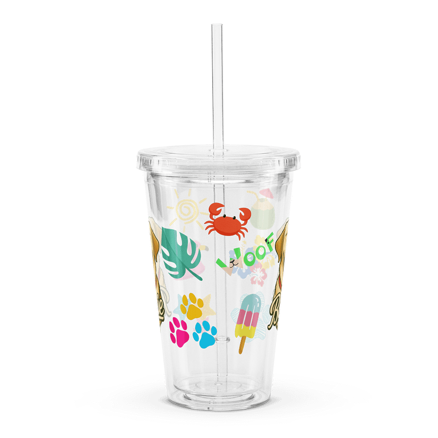 YOUR BEST FRIEND! / DOUBLE WALL CLEAR PLASTIC TUMBLER (16 OZ) product image (6)