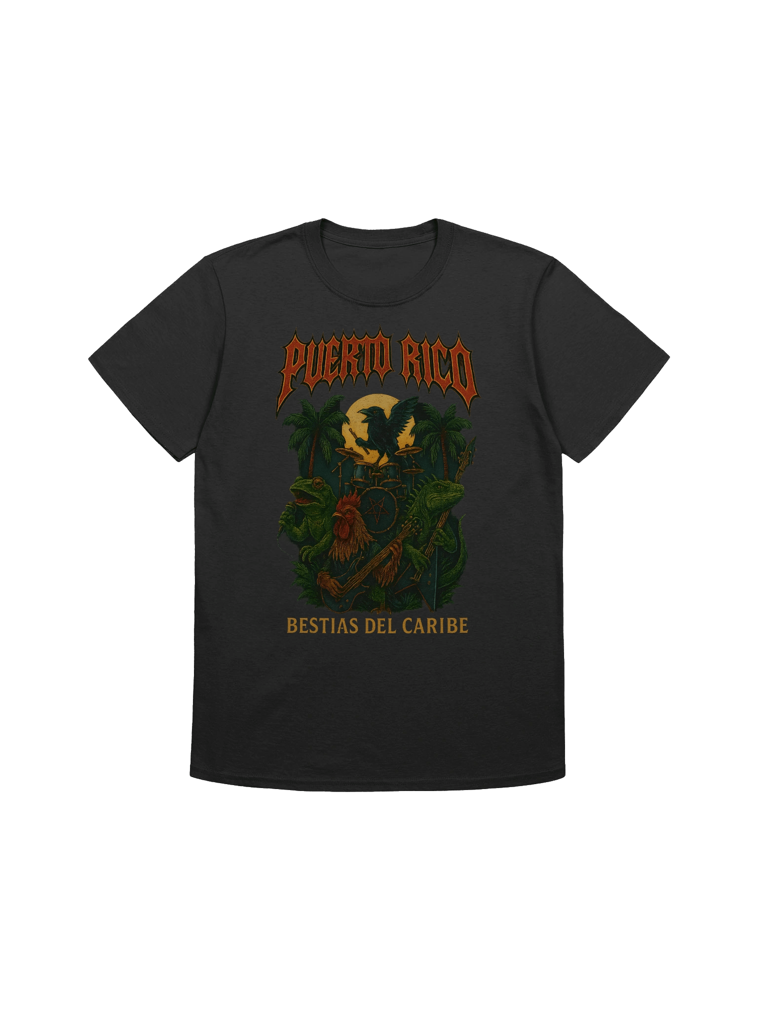 Puerto Rico Bestias del Caribe Band T-Shirt product image (1)