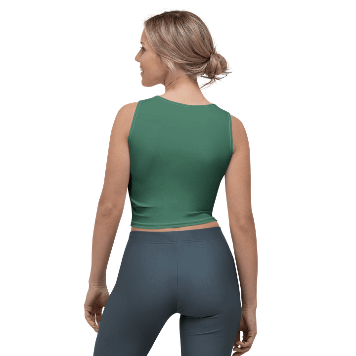 "Green Swirl" Crop Tank Top product image (2)