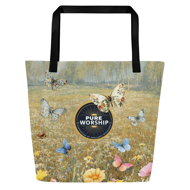 "Pure Worship" 2025 Convention | Gold Butterfly Fields Tote Bag product image (1)