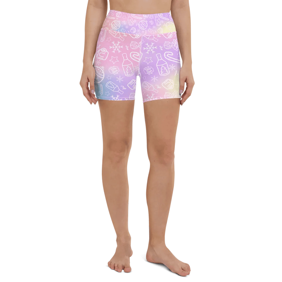 Limited Edition Christmas Tie Die Yoga Shorts product image (2)