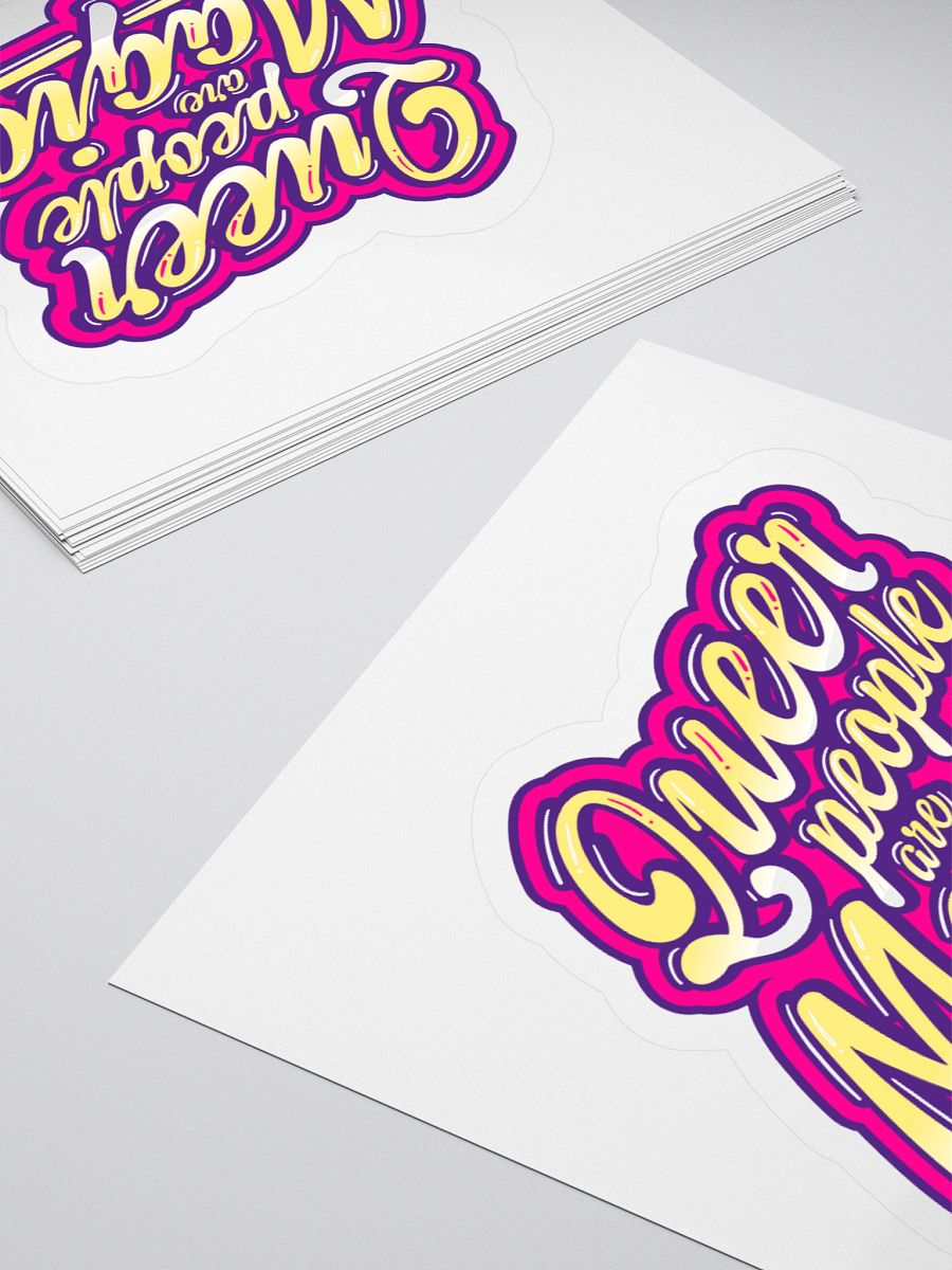 Queer People Are Magic purple sticker product image (11)