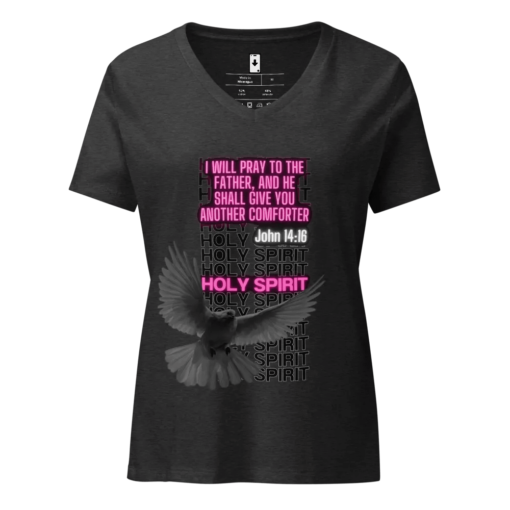 Holy Spirit Women's Relaxed V-Neck Tee product image (3)