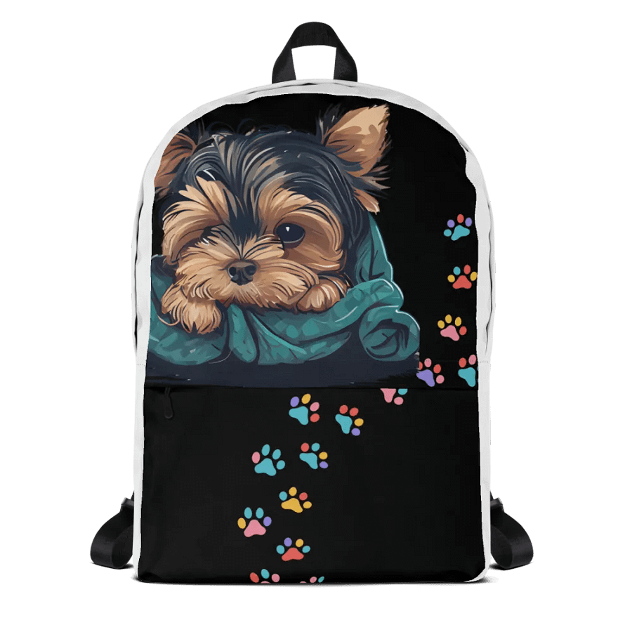 Whimsical Yorkie All-Over Print Backpack product image (1)