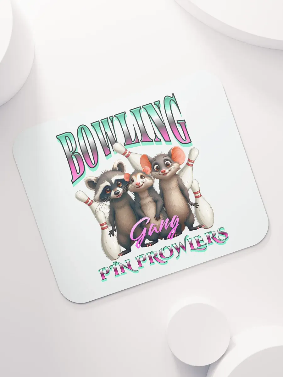 Bowling Gang Pin Prowlers Raccoon Mouse Pad product image (5)