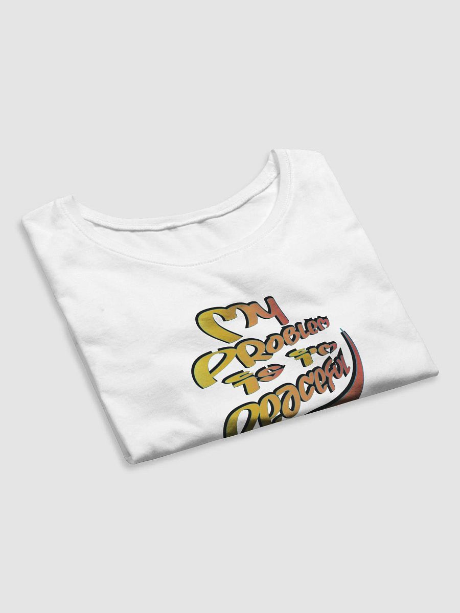 My Problem Is I'm Peaceful - Graffiti - Bella+Canvas Women's Crop Tee product image (4)