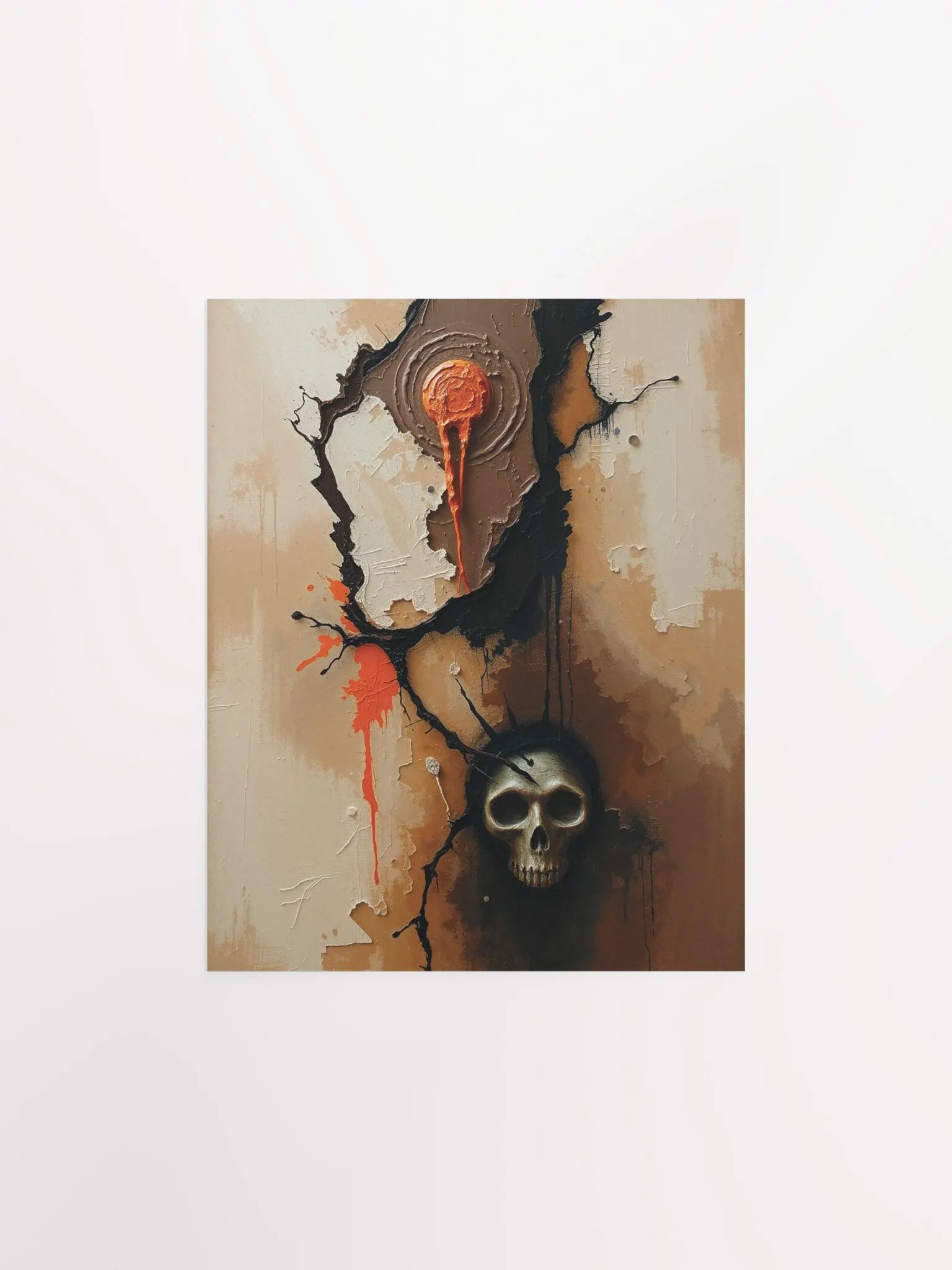 Emerging Skull Abstract Poster product image (3)