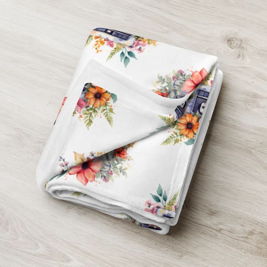 Cassette Flowers Blanket product image (6)
