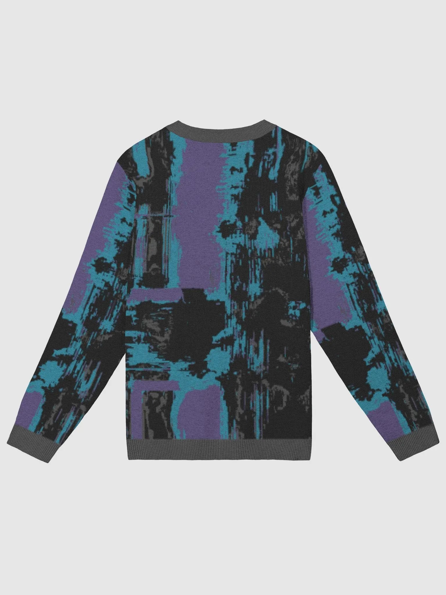 Nightshade Paint Glitch Jacquard Crewneck Sweater product image (2)