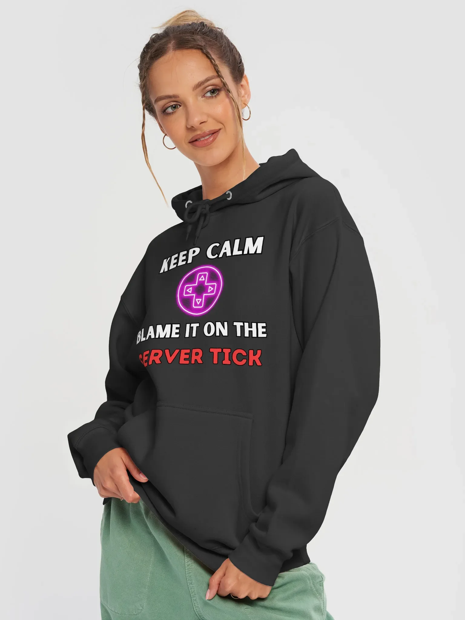 Keep Calm - Blame it on the SERVER TICK Hoodie product image (3)