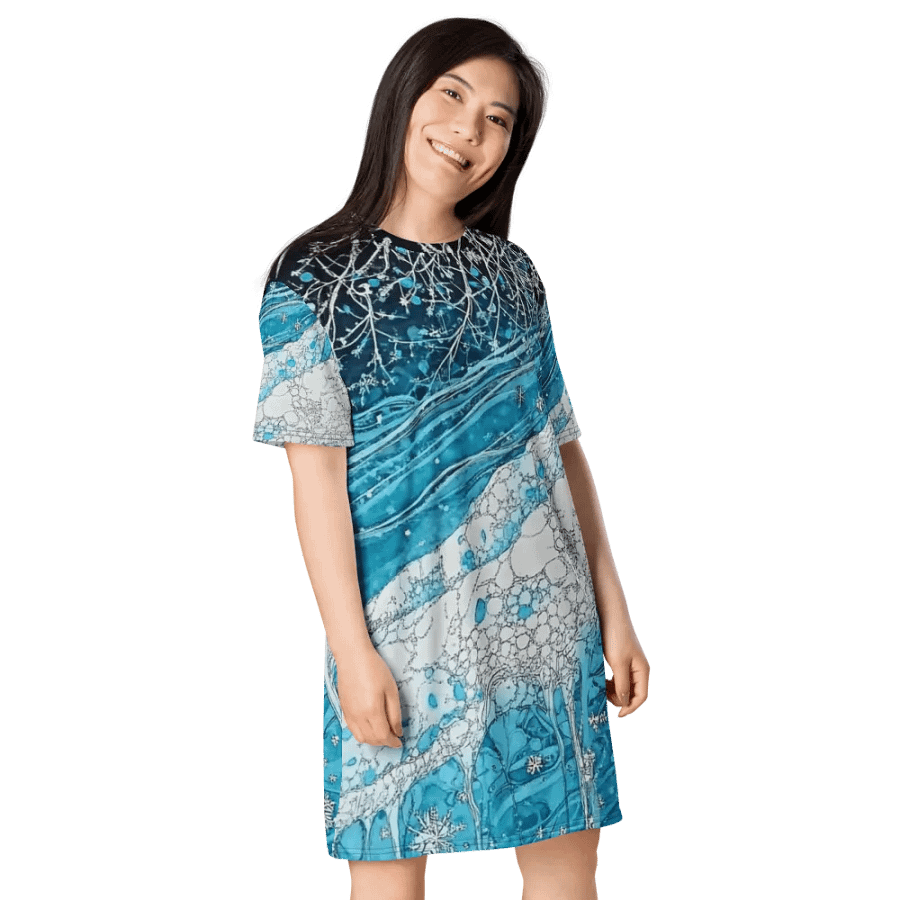 Winter Frost, T-Shirt Dress product image (6)