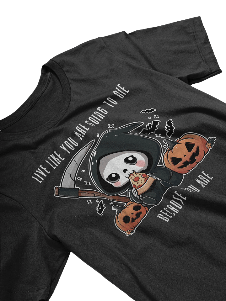 Grim Pizza Party Unisex T-Shirt - Dark Colors product image (2)