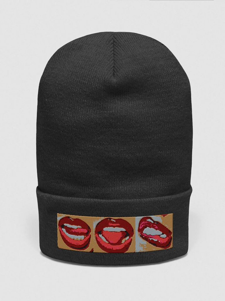 Lilith's Lust Pop Art Lips Cuffed Beanie product image (8)