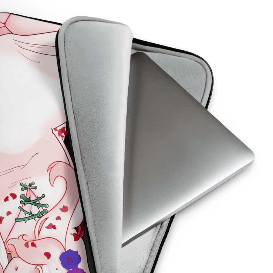 winter bun laptop sleeve product image (4)