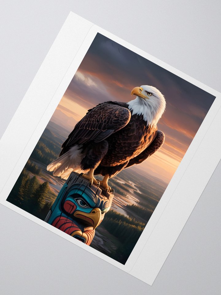 Eagle Totem Sticker - Exclusive Vinyl Design with Cultural Elegance product image (5)