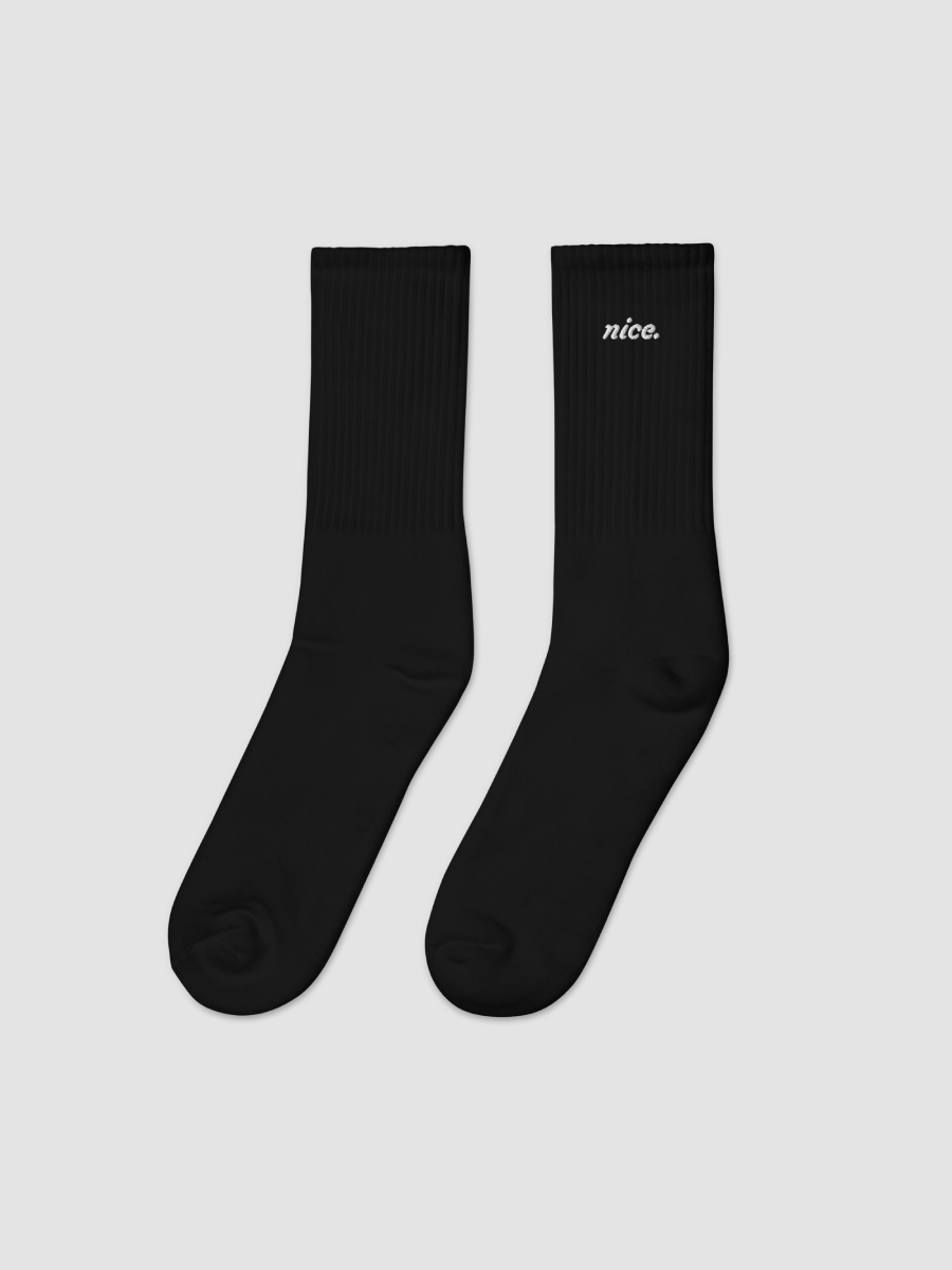 Nice. Premium Socks (Black) product image (2)