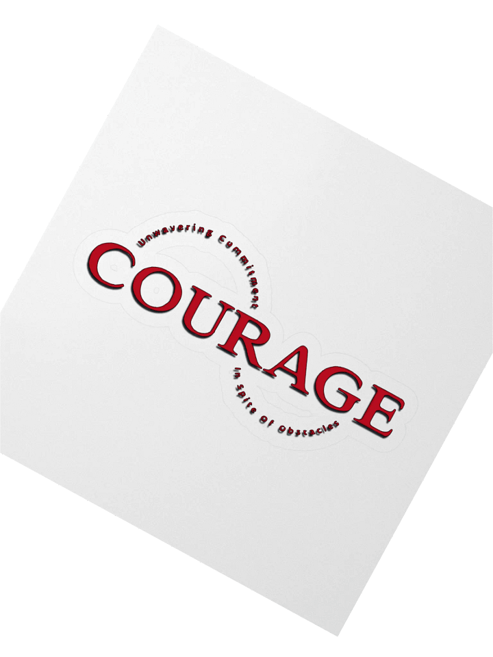 Unwavering Courage Kiss Cut Stickers product image (2)