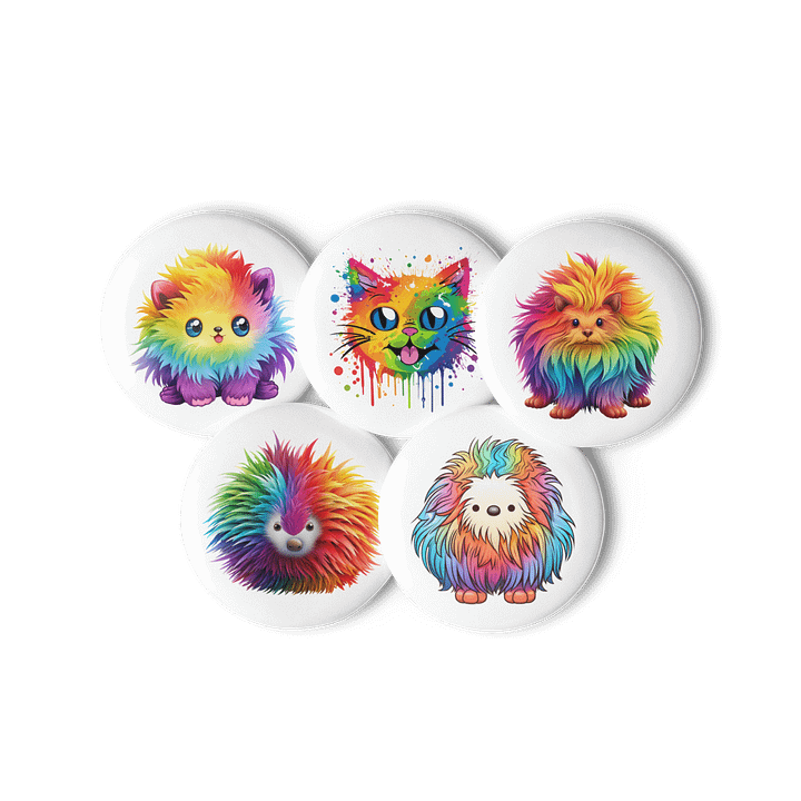 Rainbow Characters Set of Pins (5) product image (3)