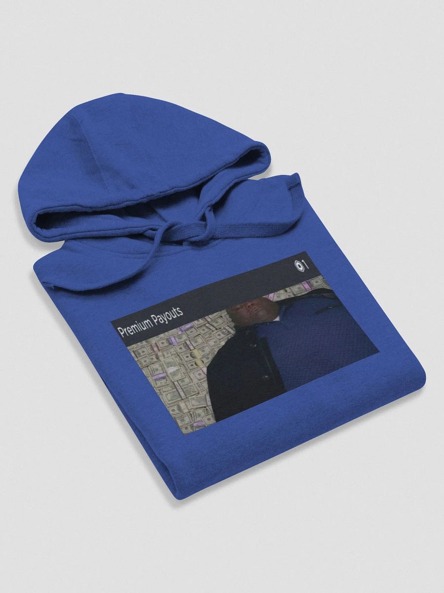 me when i get 1 robux of premium payout: Hoodie product image (6)
