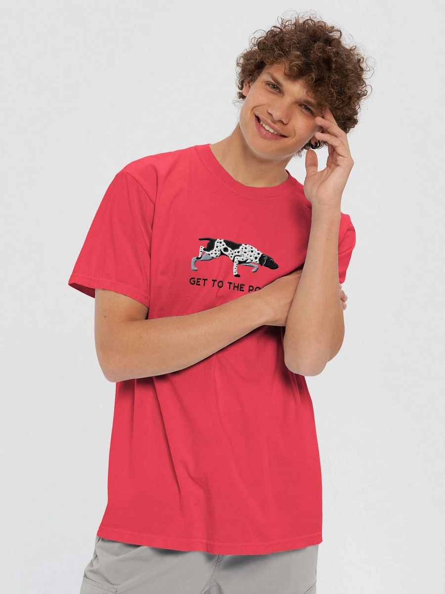 Get to the Point T-Shirt(Embroidered) of a German Shorthaired Pointer(Black Roan) product image (11)