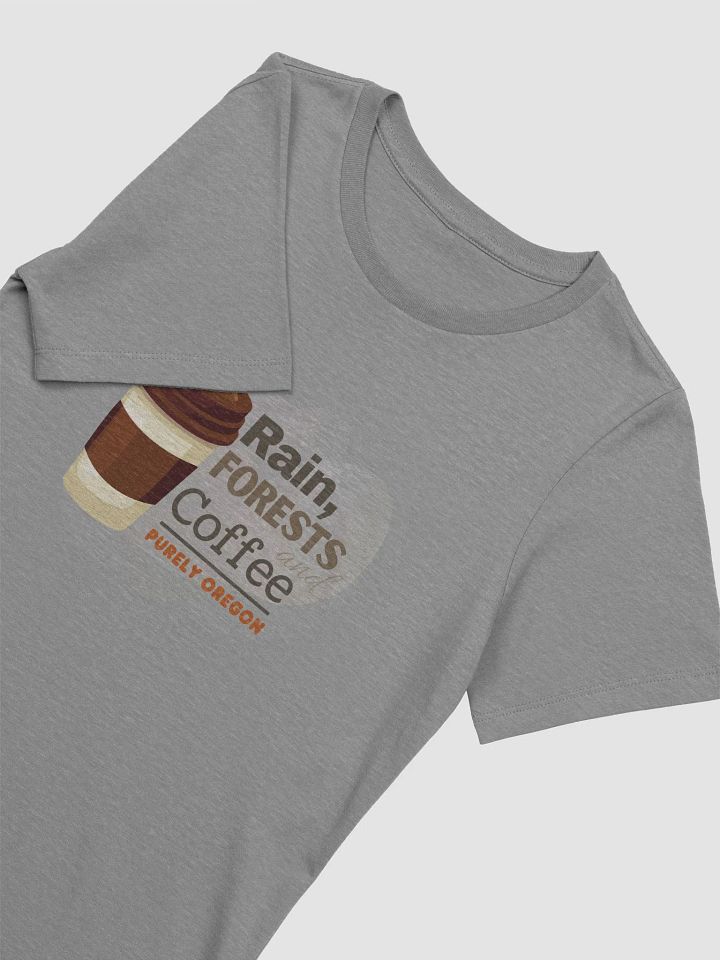 Rain, Forests and Oregon Coffee: Travel Coffee Cup Graphic Heavyweight garment dyed tee product image (2)