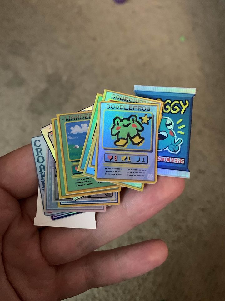 Mini Trading Card Stickers Pack (s1) product image (2)