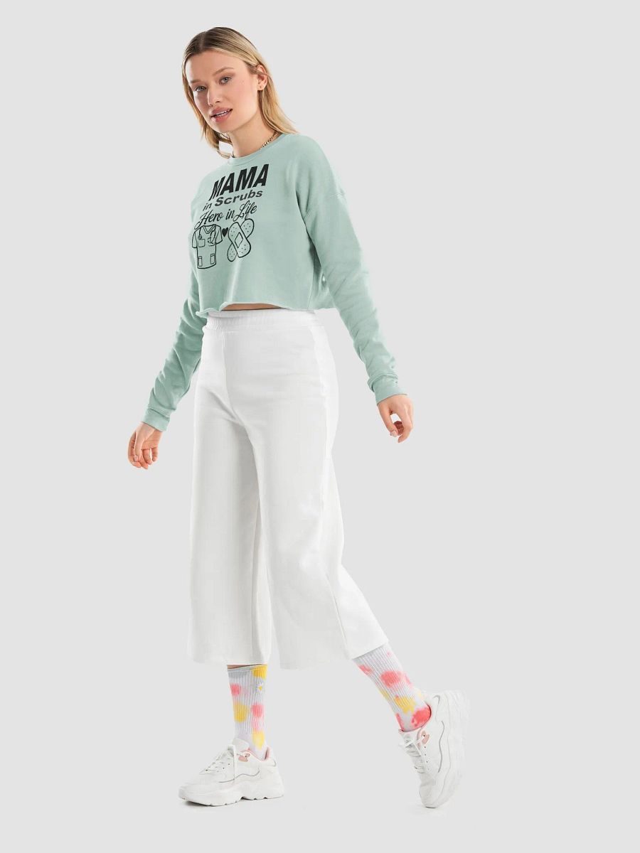 MAMA in Scrubs, Hero in Life Fleece Crop Sweatshirt product image (24)