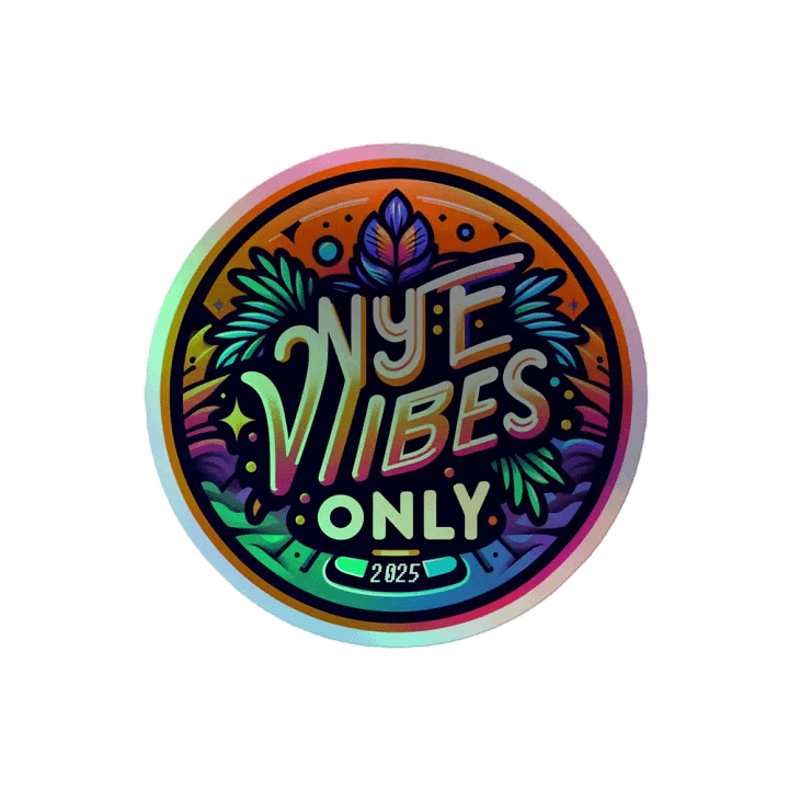 NYE Vibes Only 2025 Holographic Sticker Sheet product image (2)